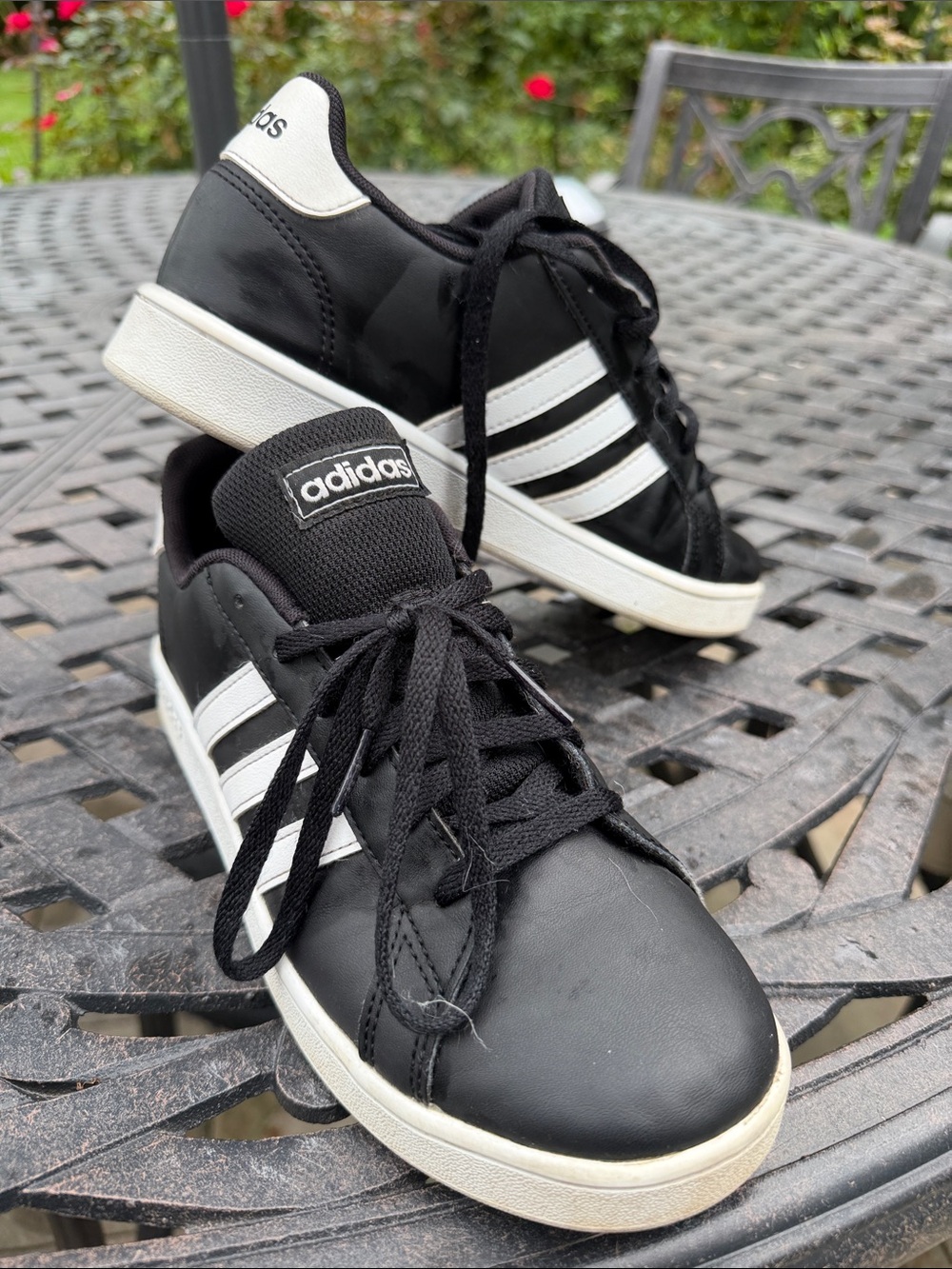 adidas Black and White Low-Top Sneakers